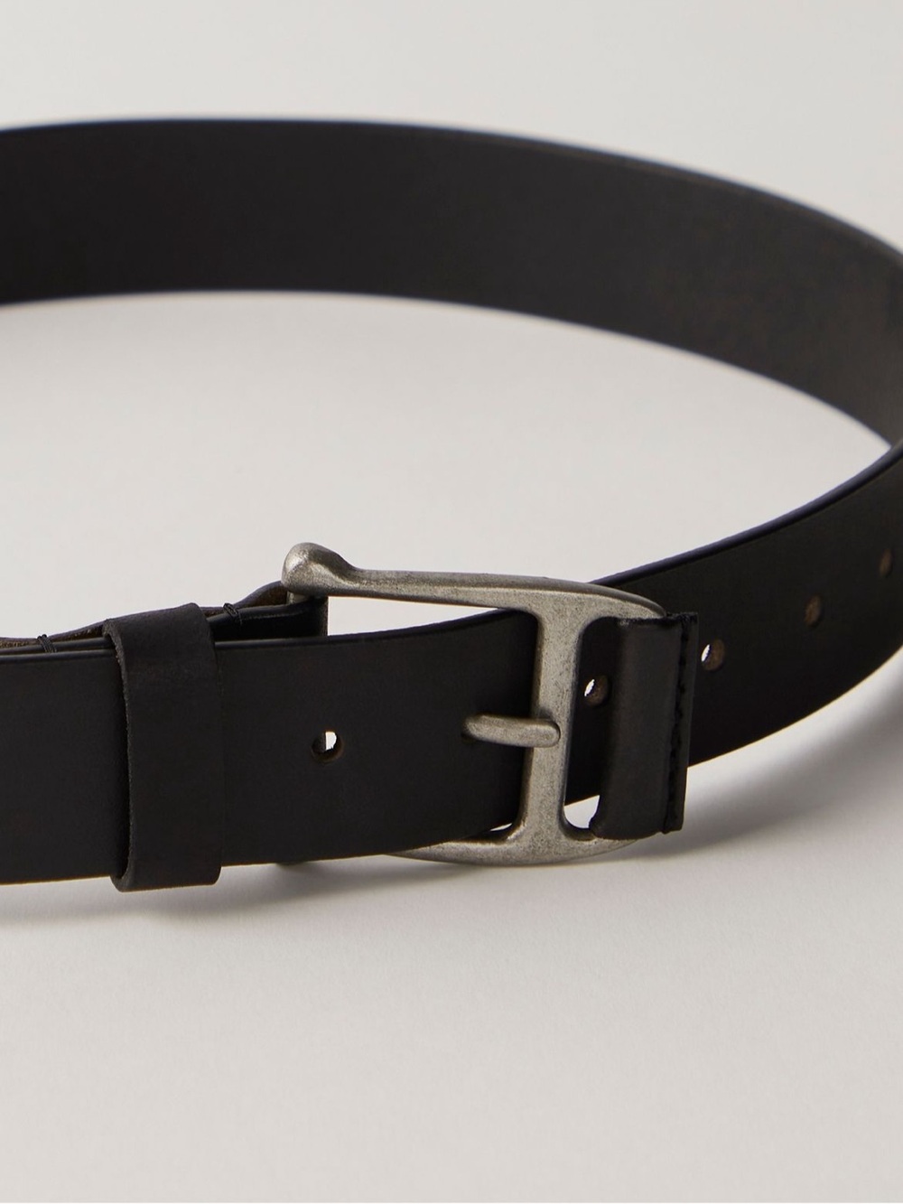 NWT Free People Carraway Leather Belt Black - Picture 2 of 5